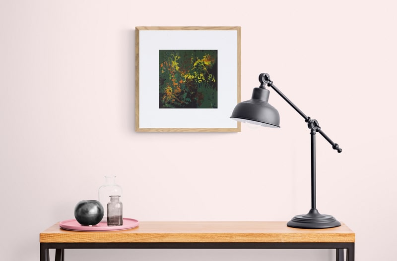 lamp and table