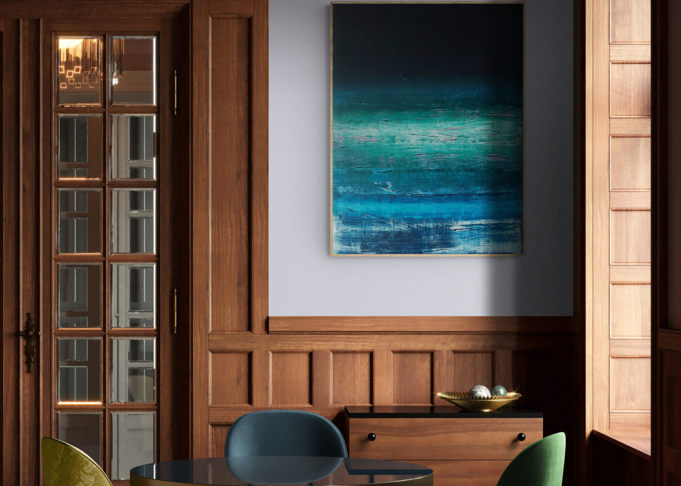 vintage oak paneled bar room (1)
